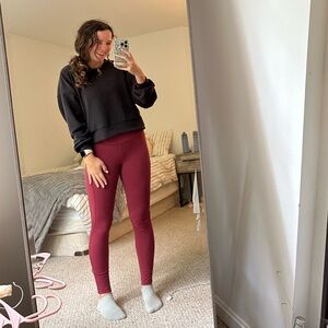 Red Lululemon Leggings